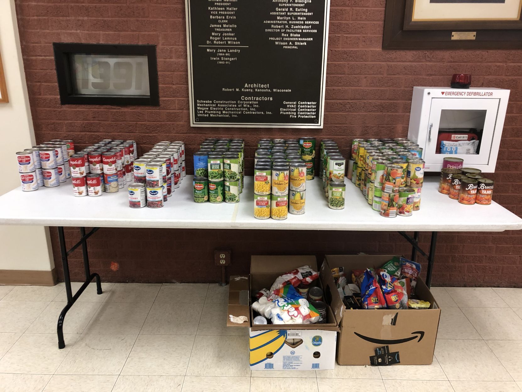 Whittier Elementary Thanksgiving Food Drive
